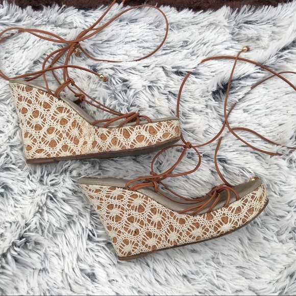 Juicy Couture Shoes - Juicy Couture Lacy Wedges